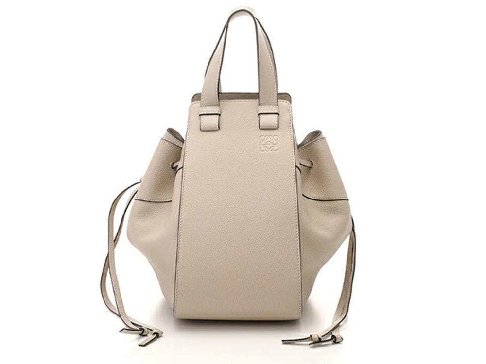 Loewe Bag Oat Hammock Beige Shoulder Calfskin Cream Tan Cream